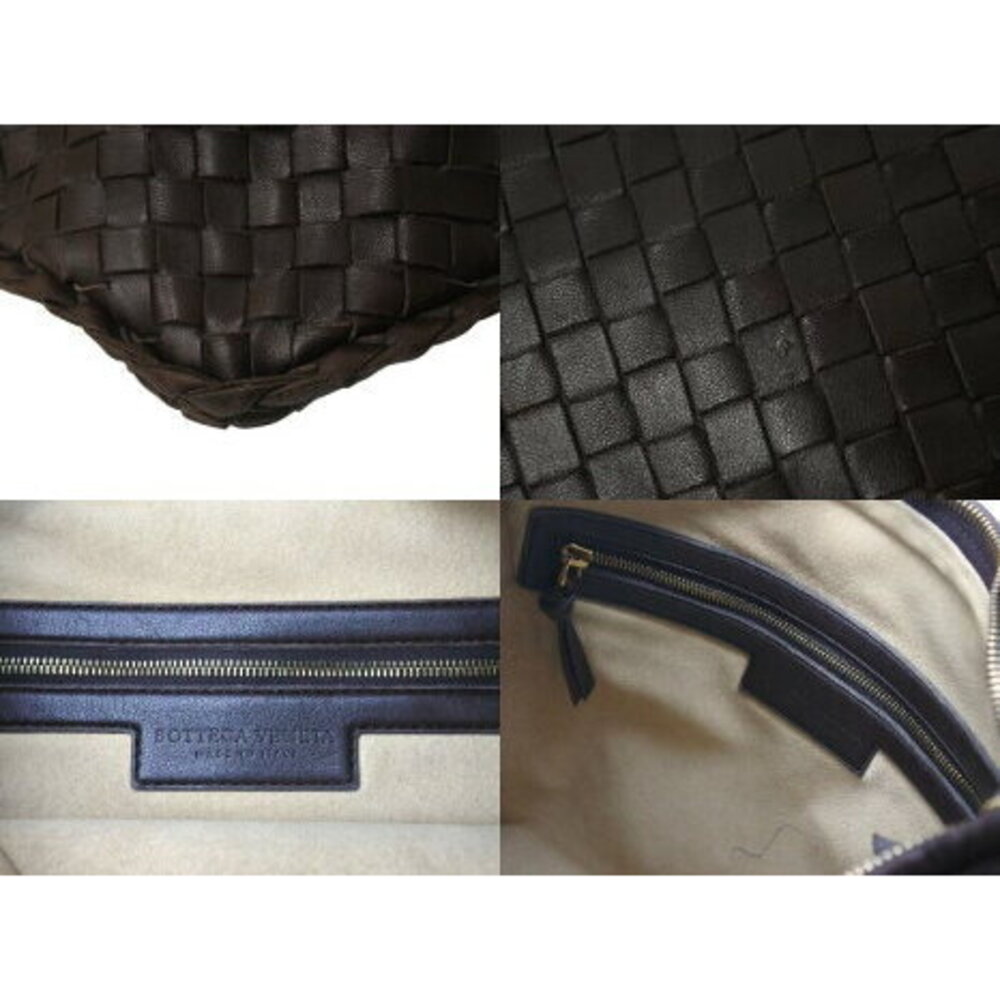 Bottega Veneta Intrecciato Hobo Hobo Shoulder Bag Brown Leather - Picture 6 of 8